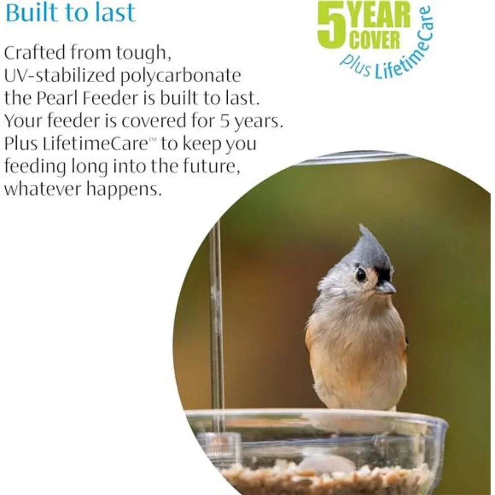 Dome Bird Feeder for Bluebird and Chickadees,Perfect for Mealworm Bird Feeder